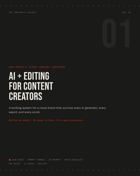 Vol. 1 — AI + Editing for Content Creators